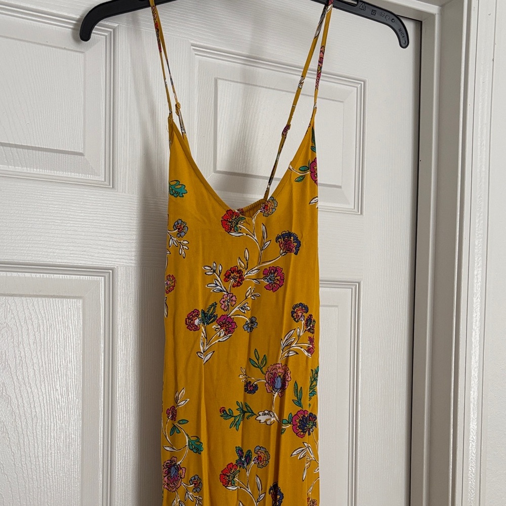 Old Navy Floral Yellow Maxi Dress